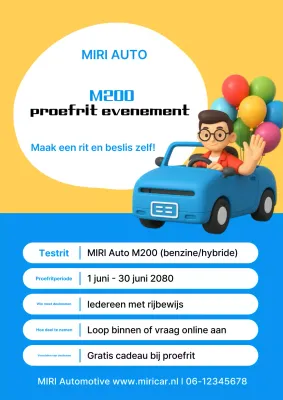 Blue Baby Car Evenementengids