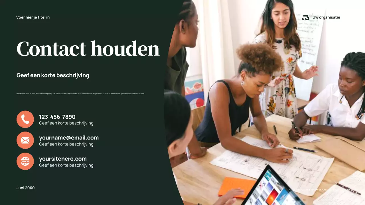 Presentatie van het rapport 'Groene Moderne Gemeenschap'