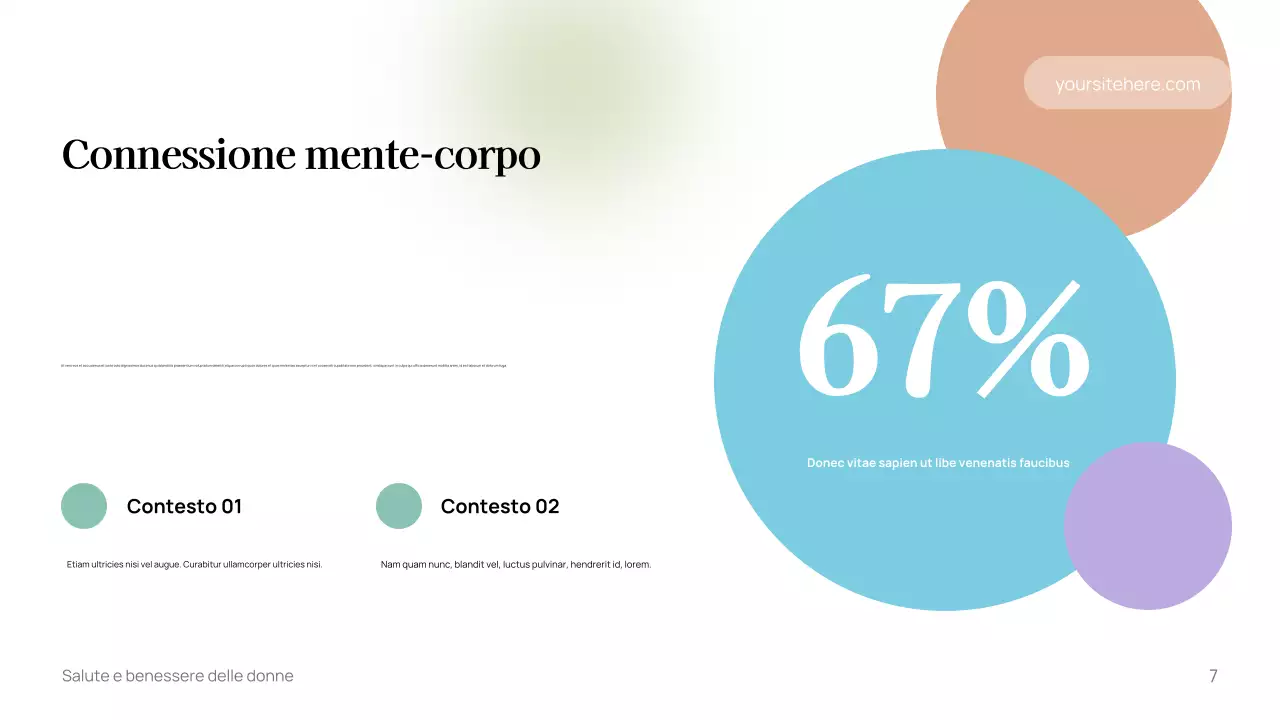 Modello di guida al benessere minimale bianco