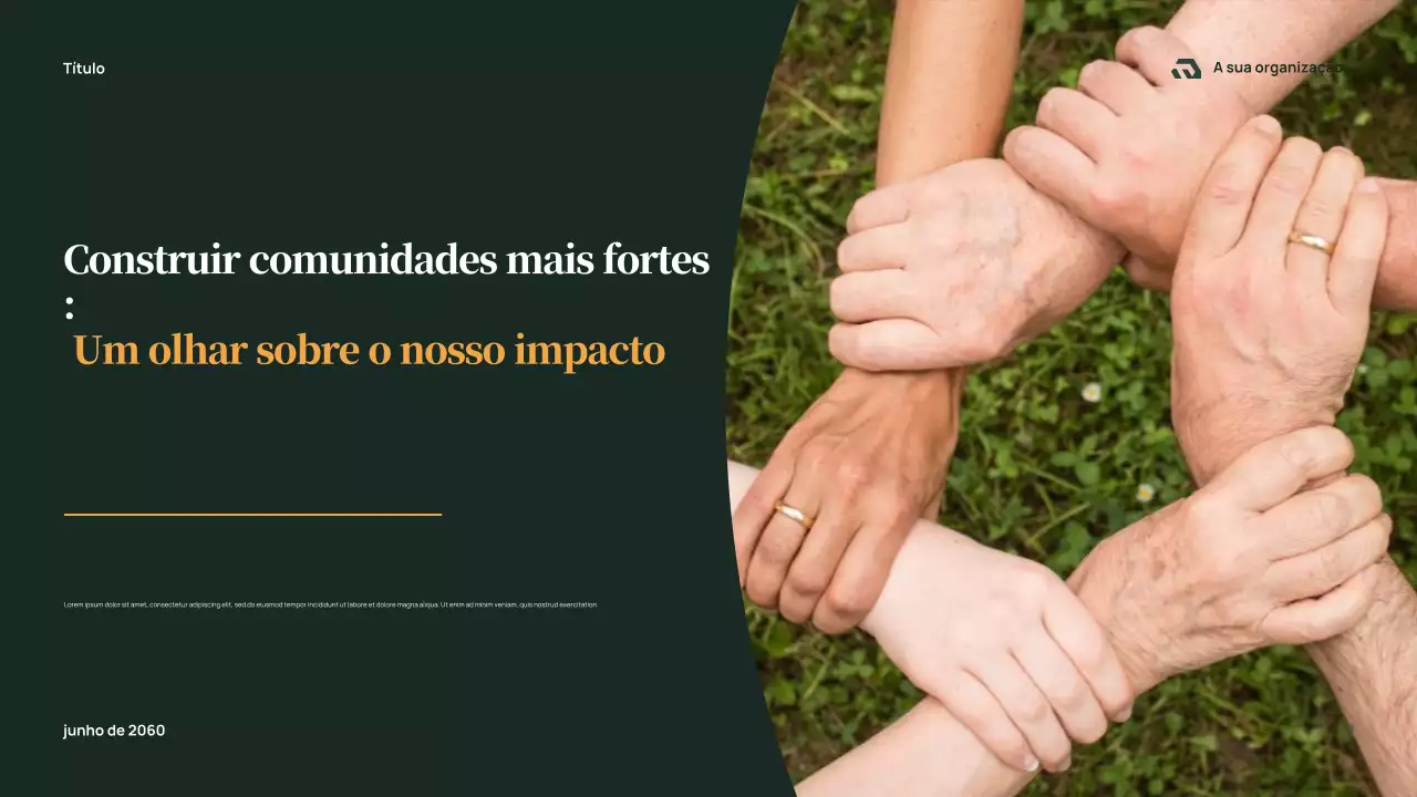 Apresentação do Relatório da Comunidade Verde Moderna