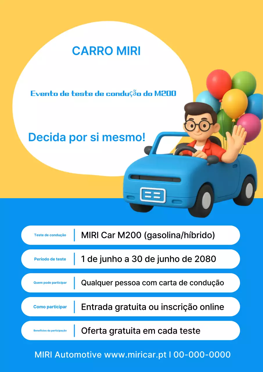 Guia de eventos do Blue Baby Car