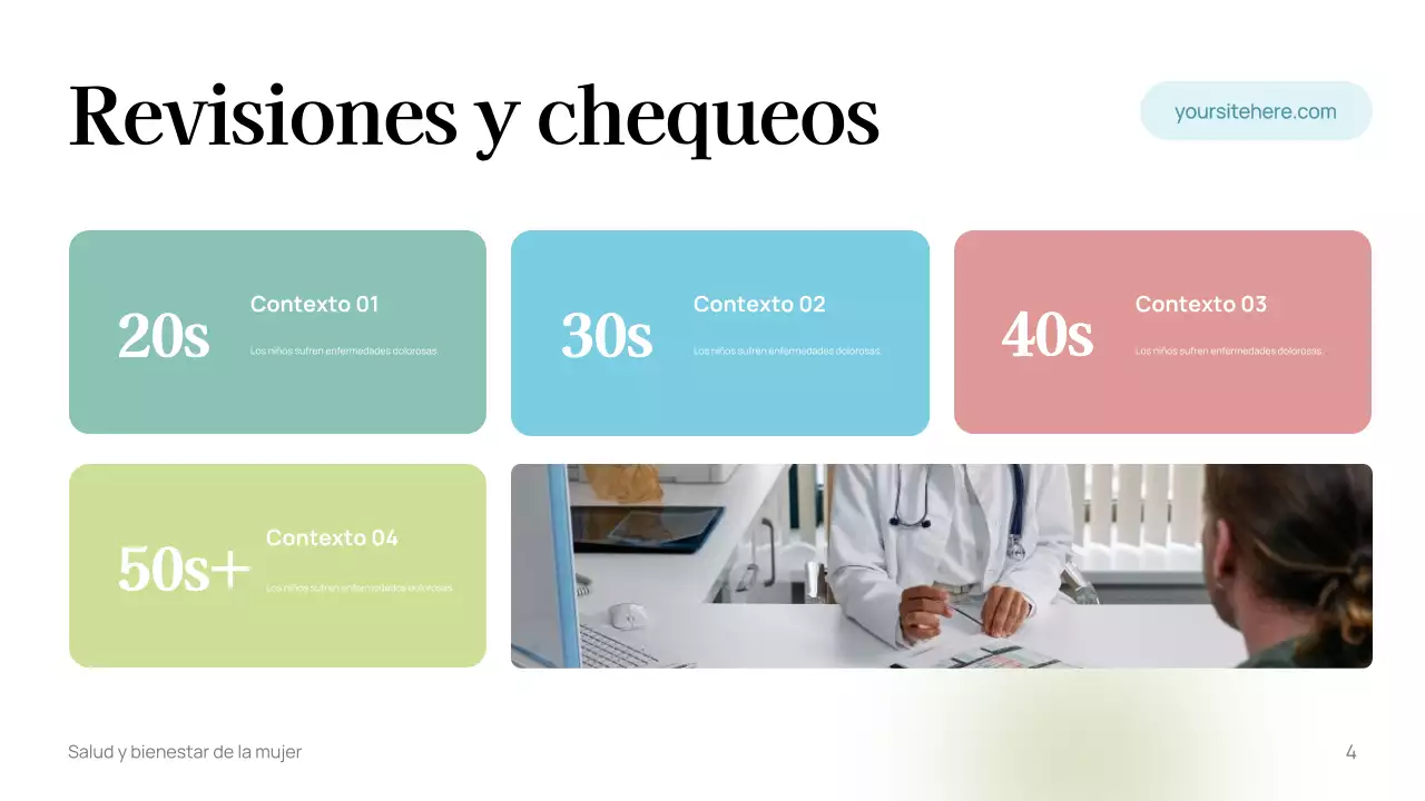 Plantilla de guía de bienestar minimalista blanca