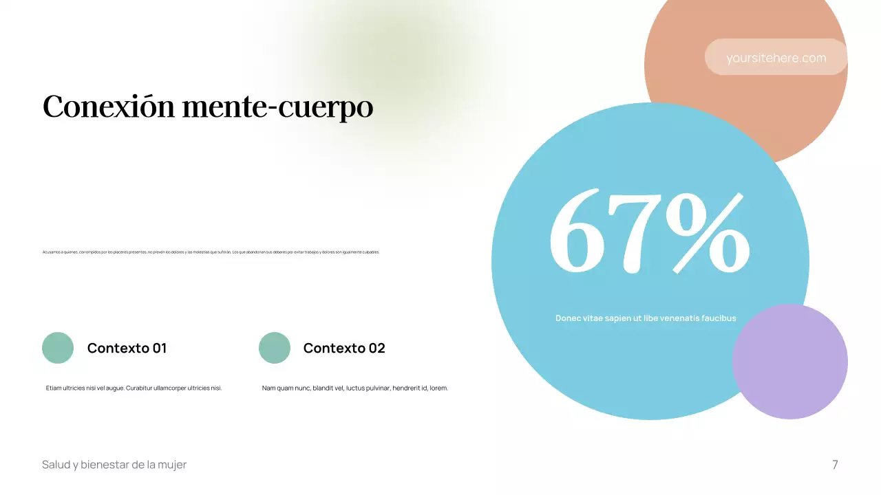 Plantilla de guía de bienestar minimalista blanca