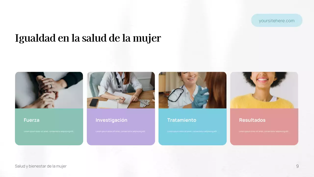 Plantilla de guía de bienestar minimalista blanca