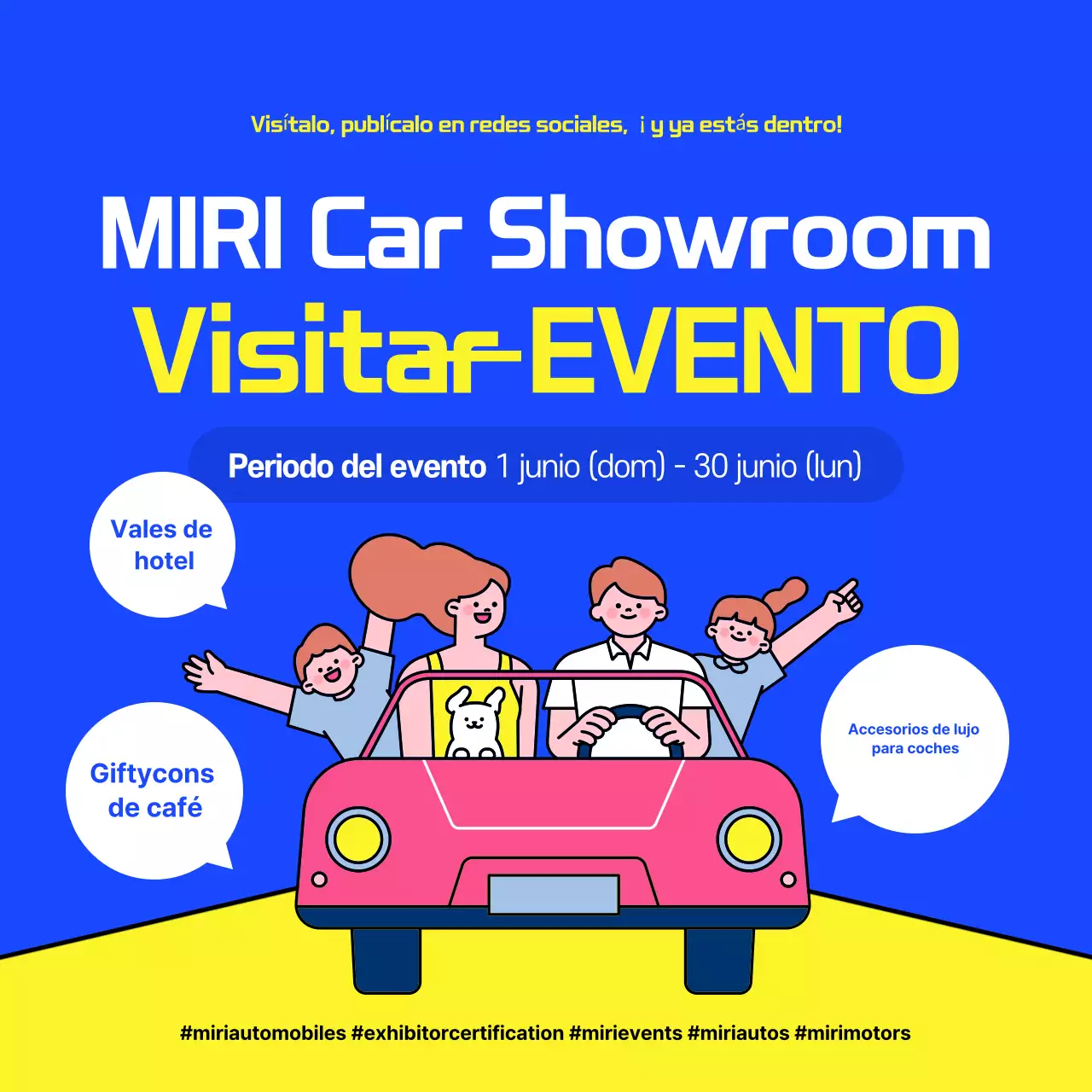 Guía de eventos de Blue Pop Car