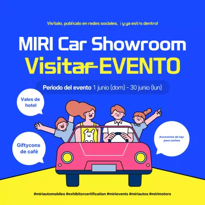 Guía de eventos de Blue Pop Car