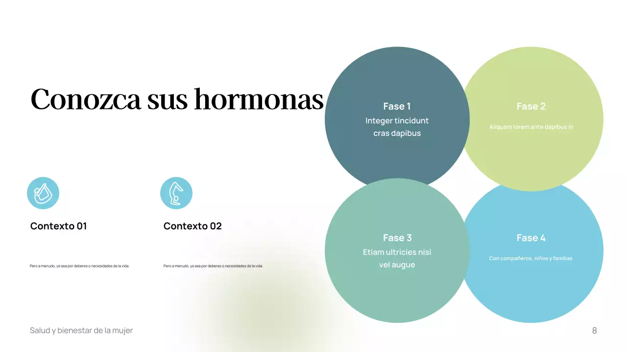 Plantilla de guía de bienestar minimalista blanca