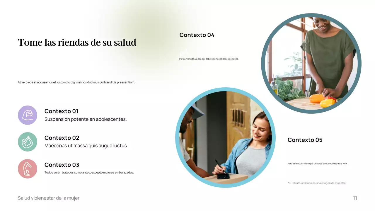 Plantilla de guía de bienestar minimalista blanca