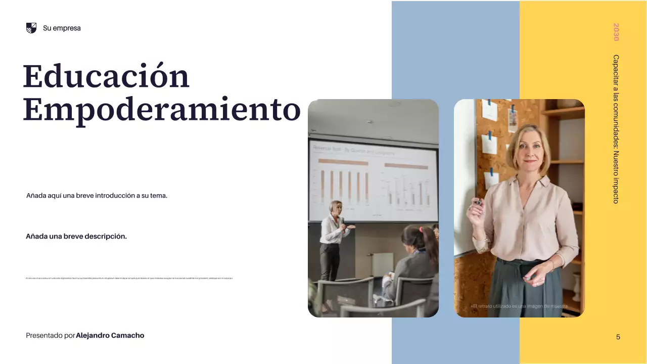 Presentación de la Comunidad Moderna Amarilla