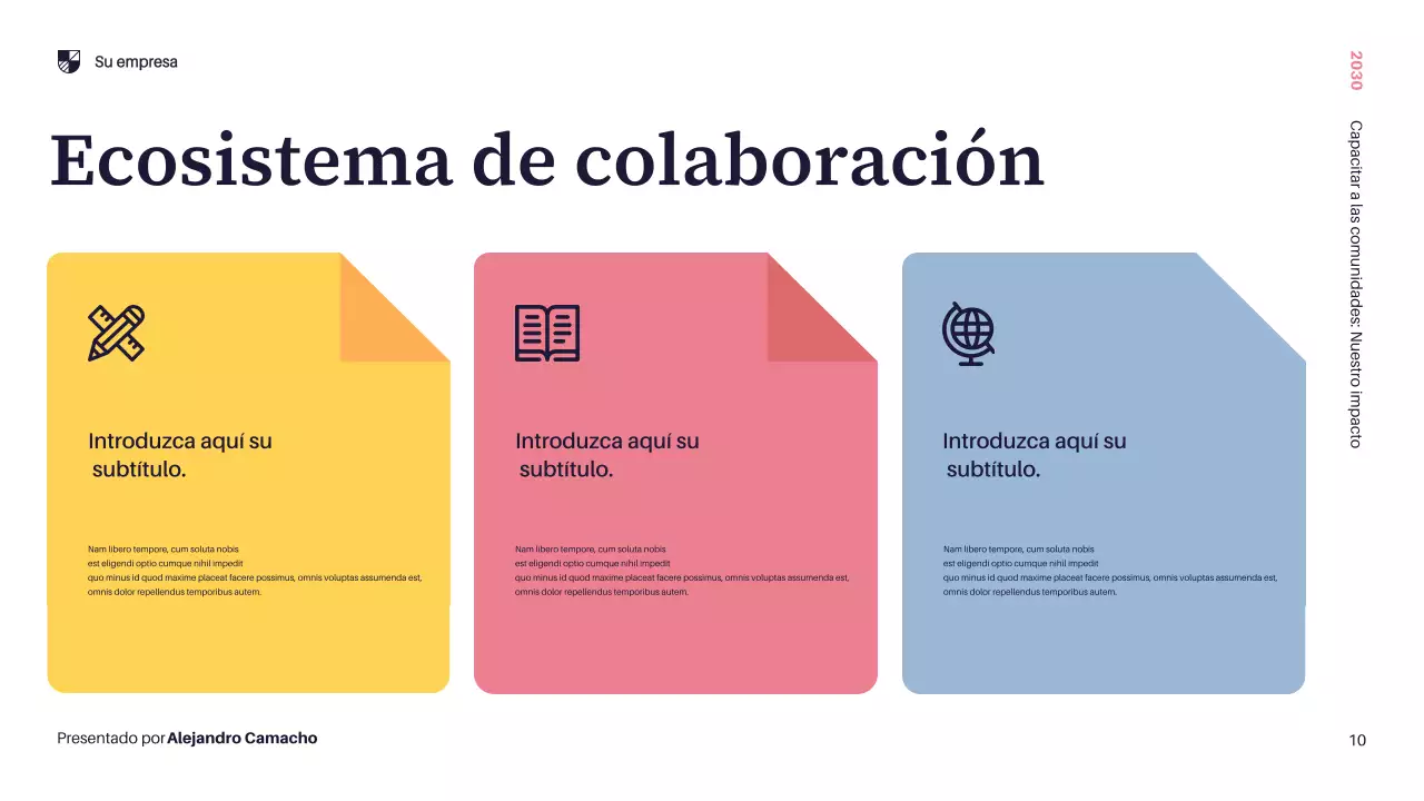 Presentación de la Comunidad Moderna Amarilla