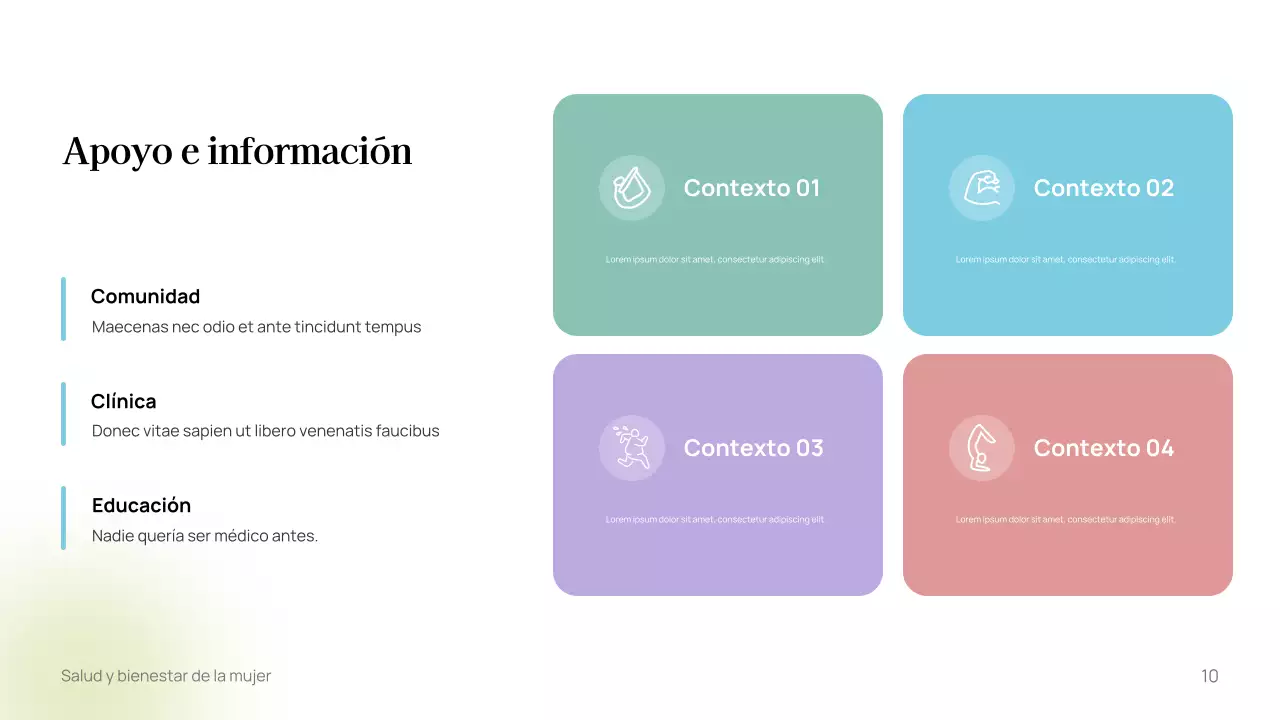 Plantilla de guía de bienestar minimalista blanca