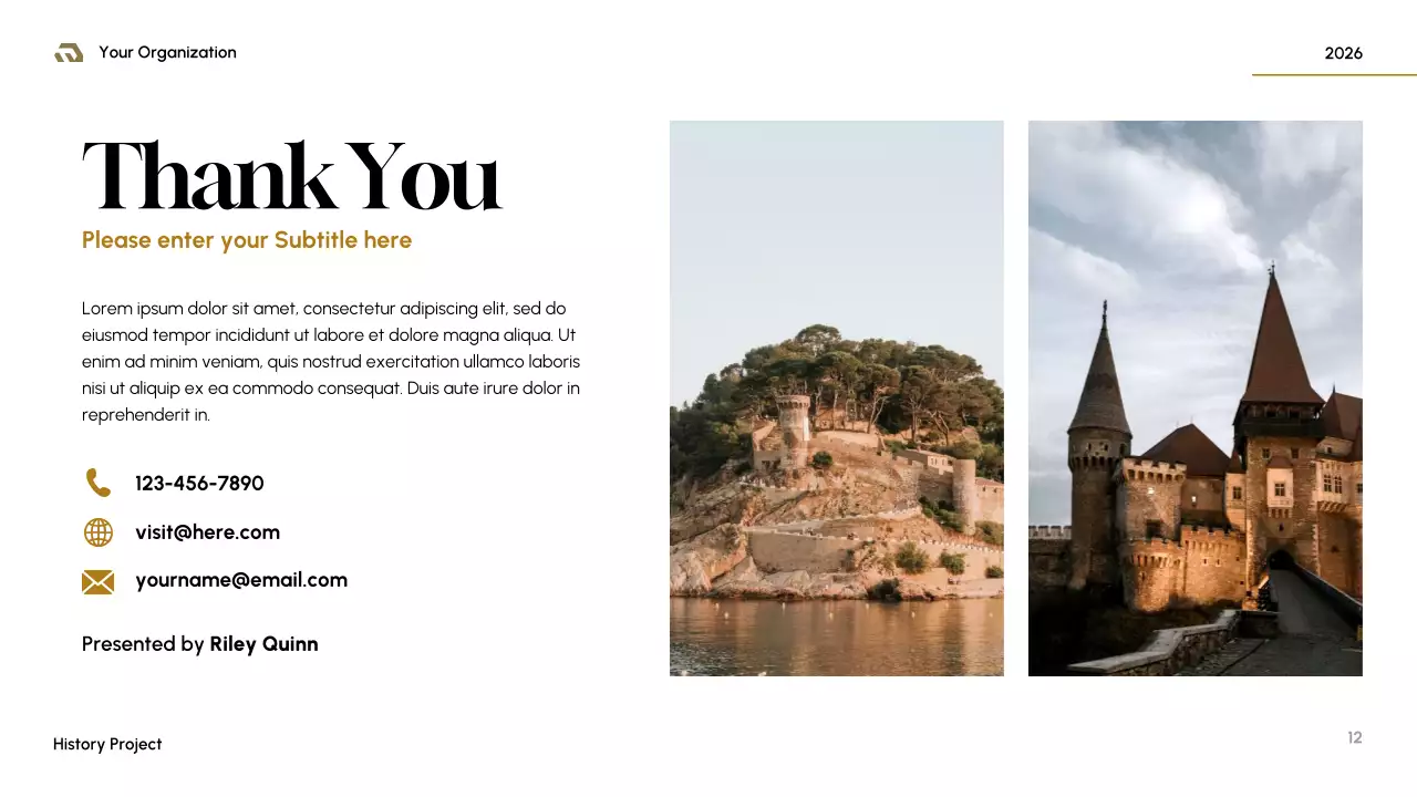 Brown Medieval History Presentation