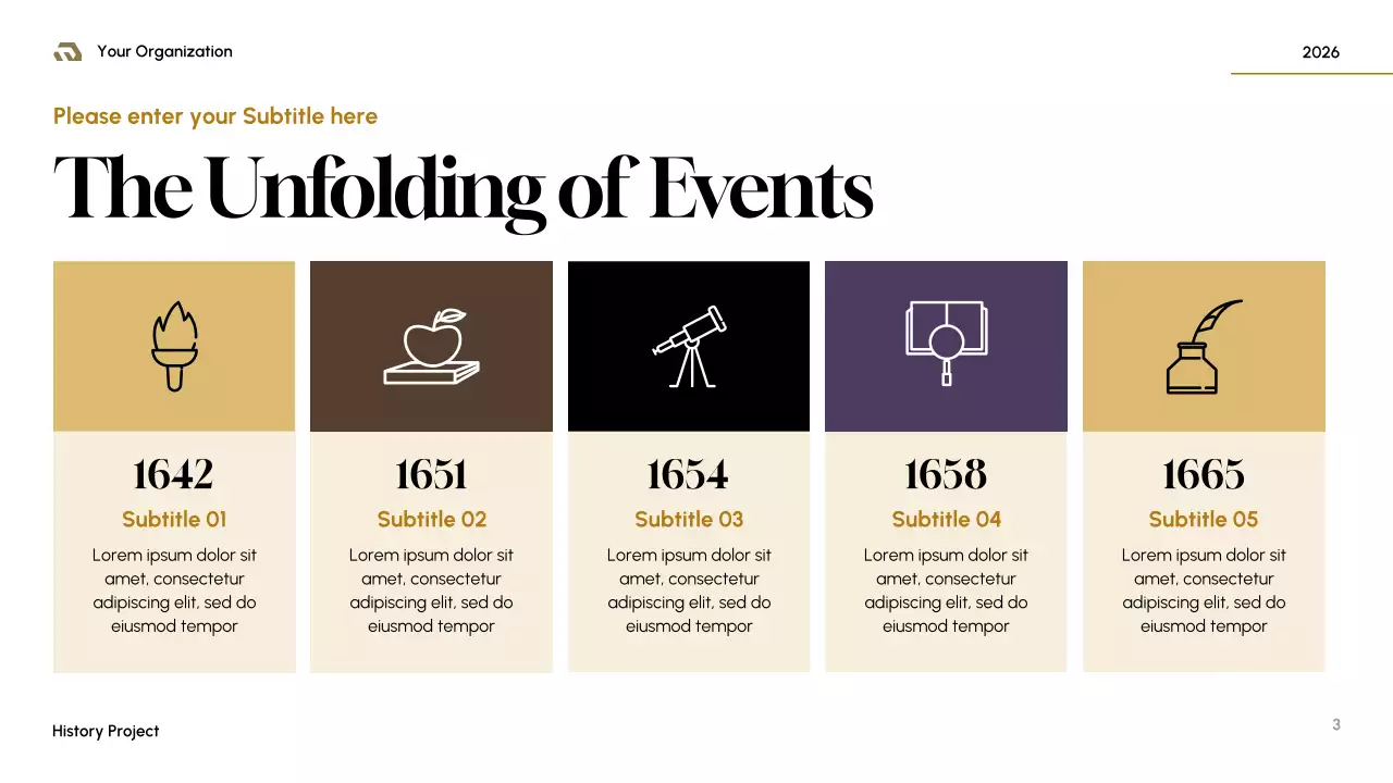 Brown Medieval History Presentation