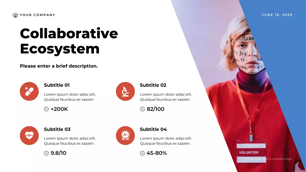 Blue Modern Community Impact Report Presentation