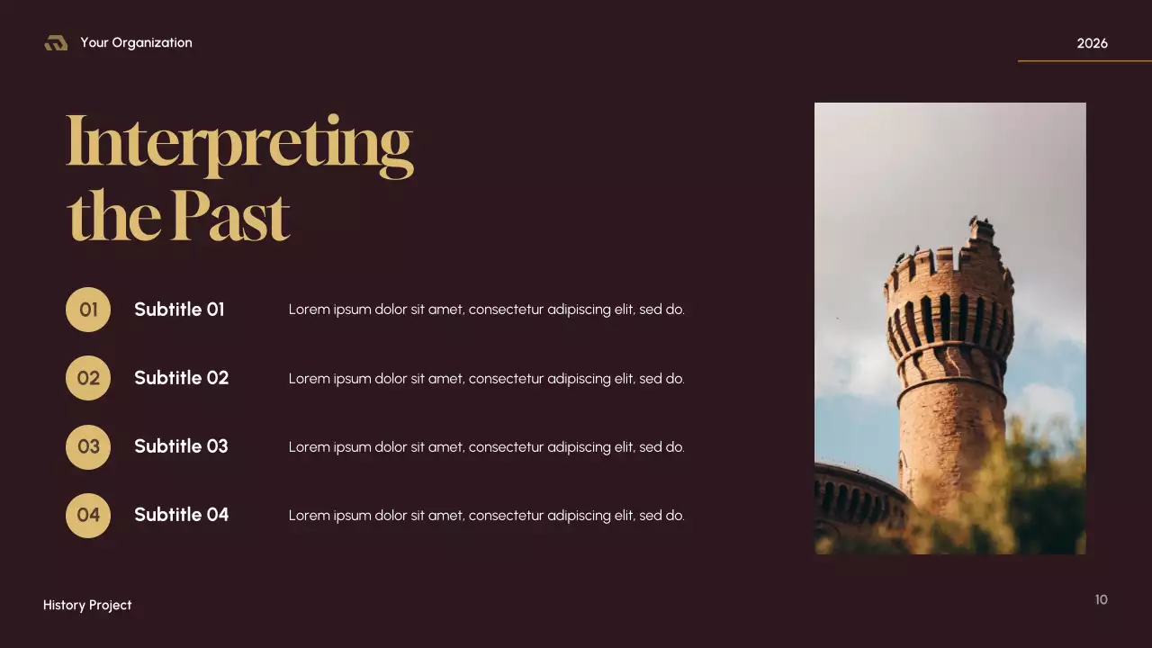 Brown Medieval History Presentation