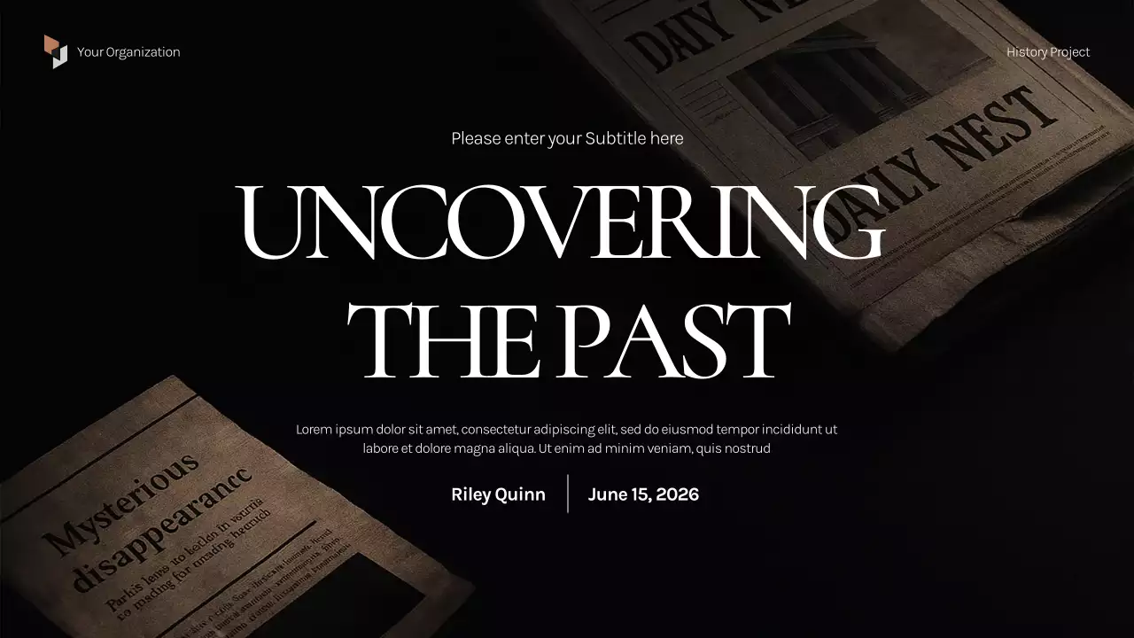 Black Vintage History Presentation