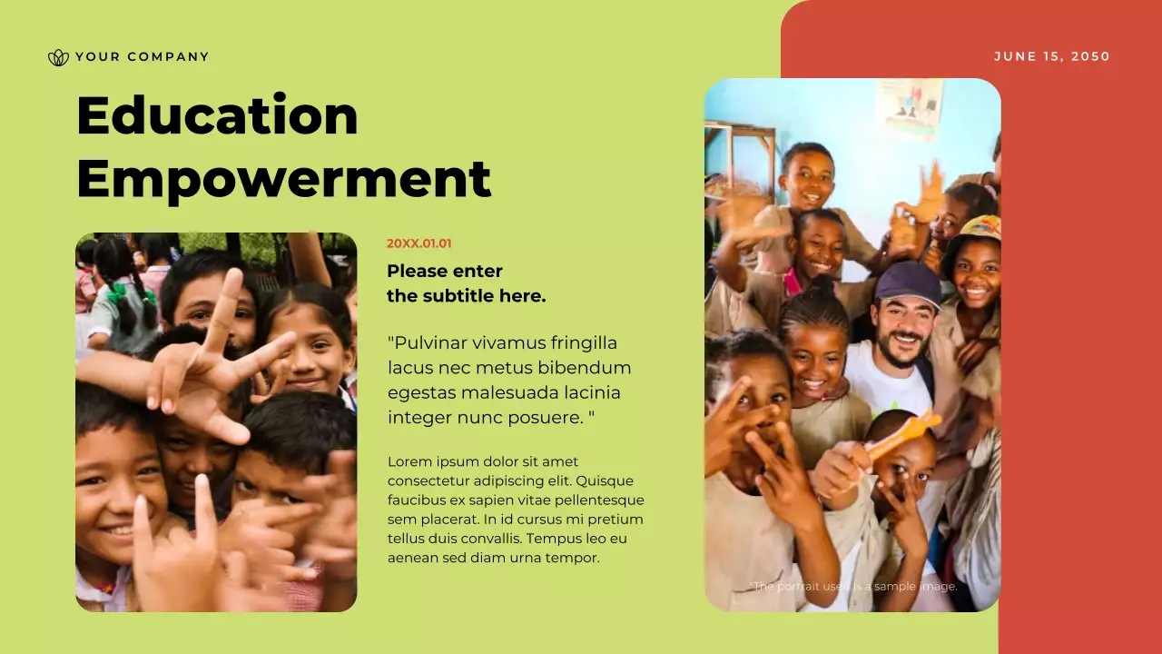 Blue Modern Community Impact Report Presentation