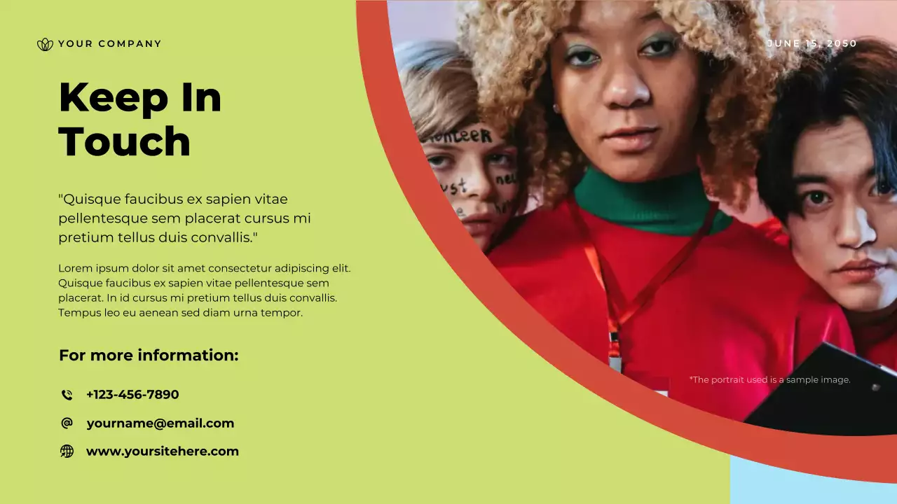 Blue Modern Community Impact Report Presentation