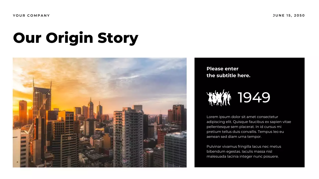 Orange Modern Business Impact Report Presentation