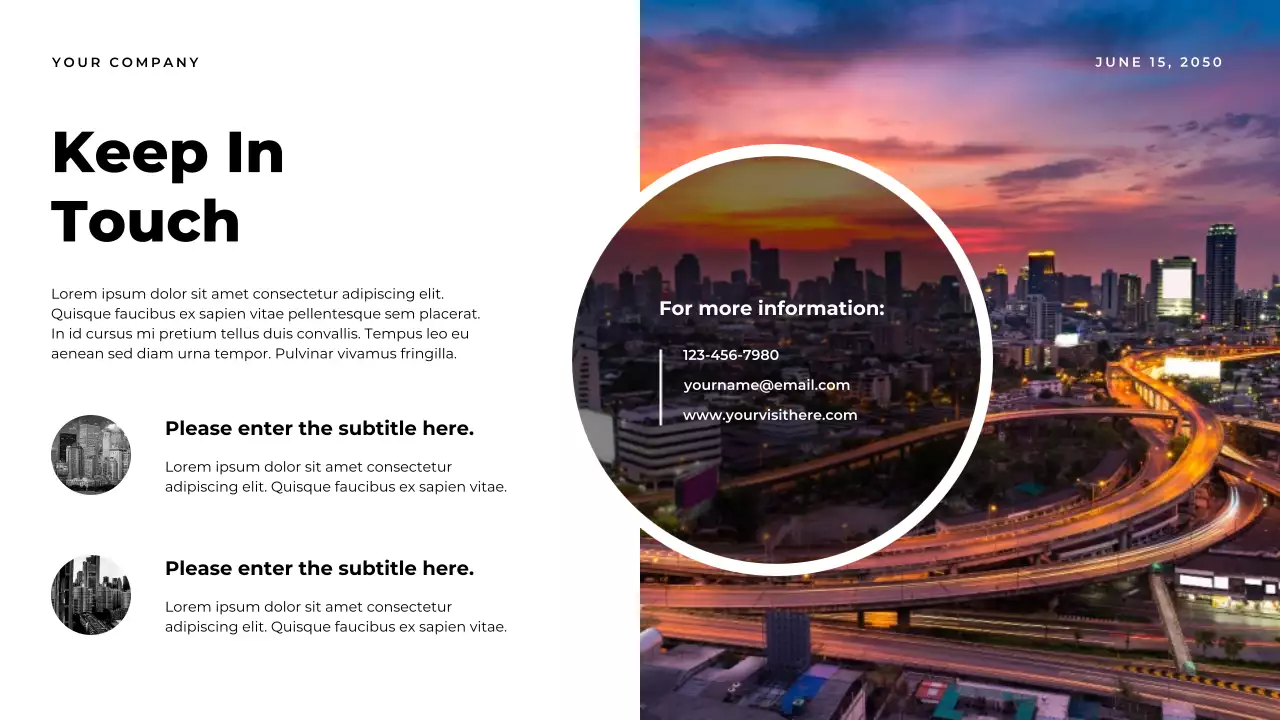 Orange Modern Business Impact Report Presentation