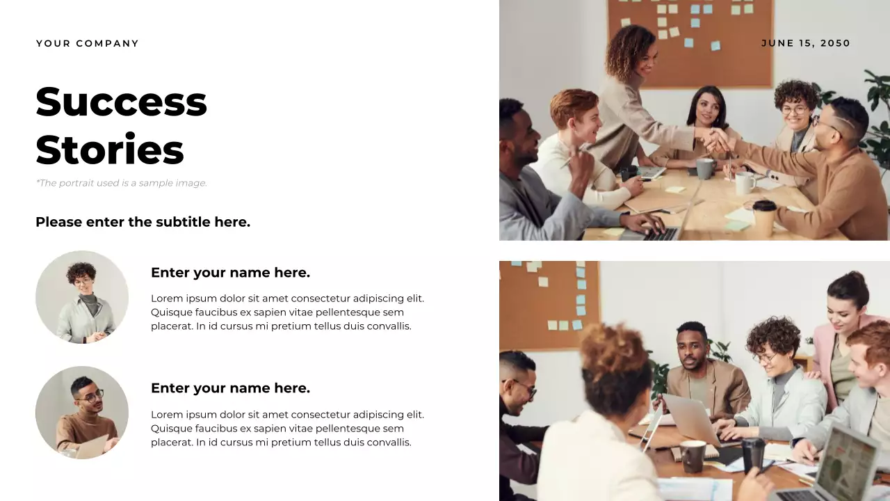 Orange Modern Business Impact Report Presentation