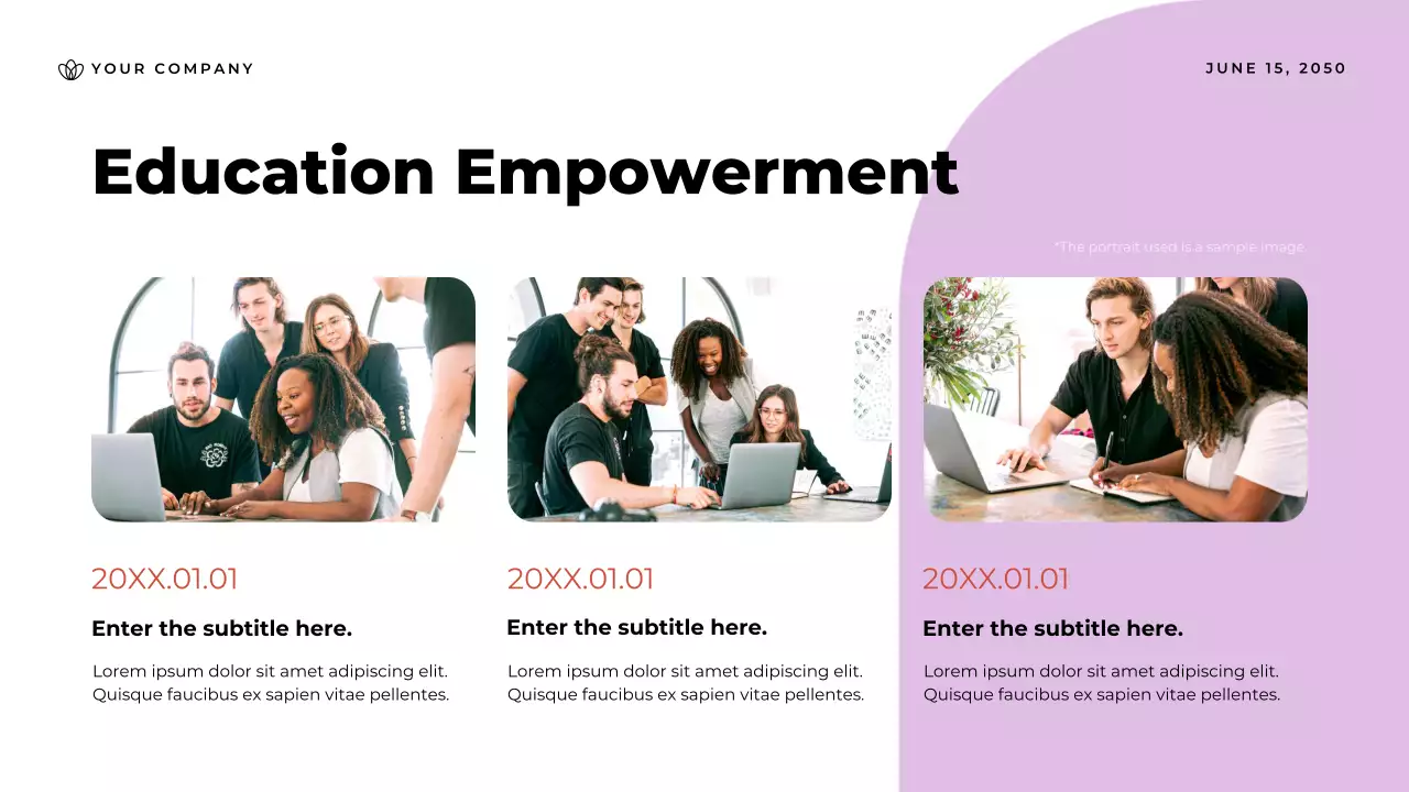 Blue Modern Community Impact Report Presentation