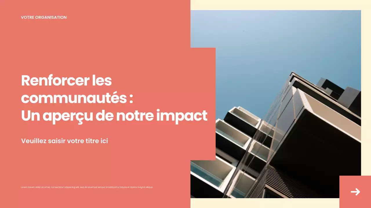 Présentation du rapport sur la communauté moderne de Coral