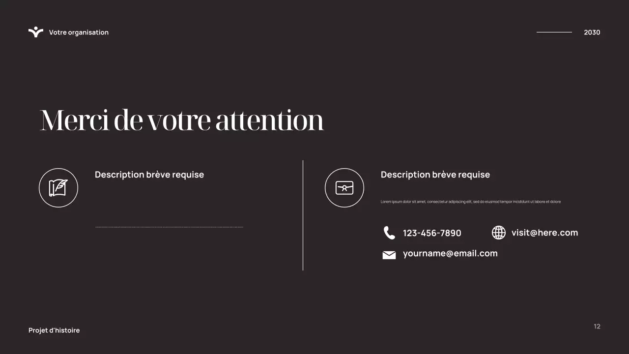 Présentation de l'histoire élégante bleue