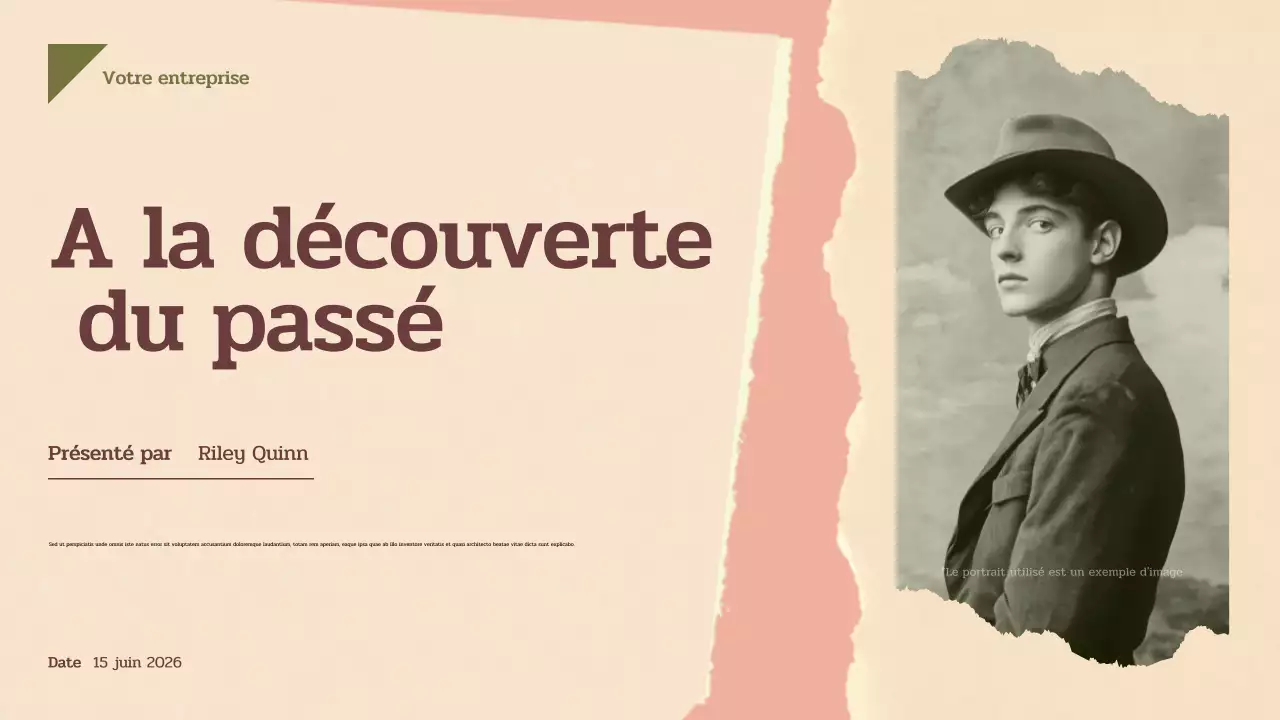 Présentation de l'histoire du vintage beige