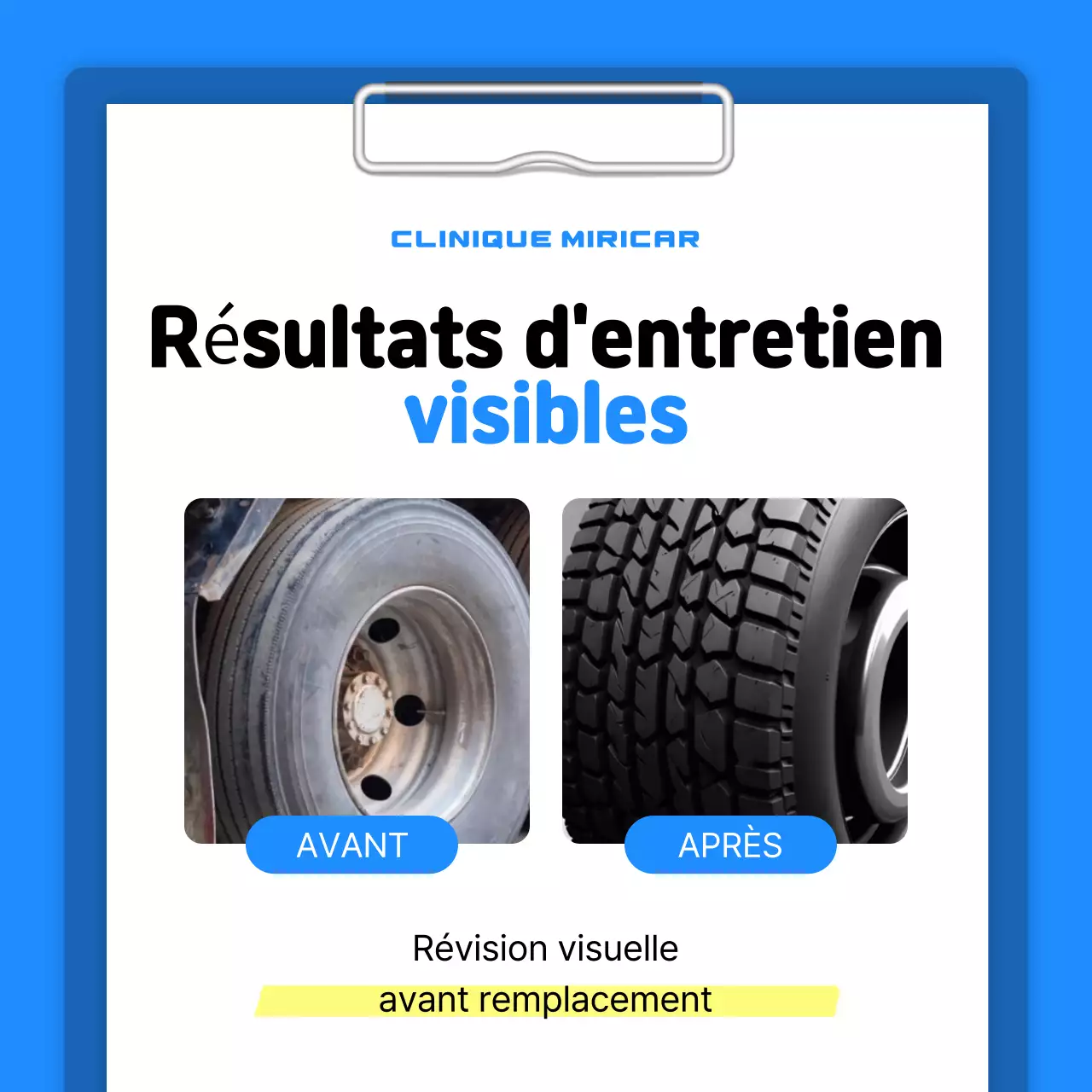 Informations sur l'entretien de la voiture Blue Simple