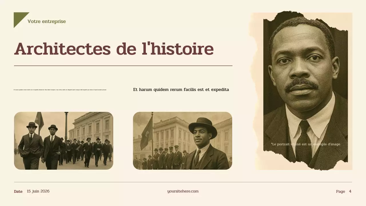 Présentation de l'histoire du vintage beige