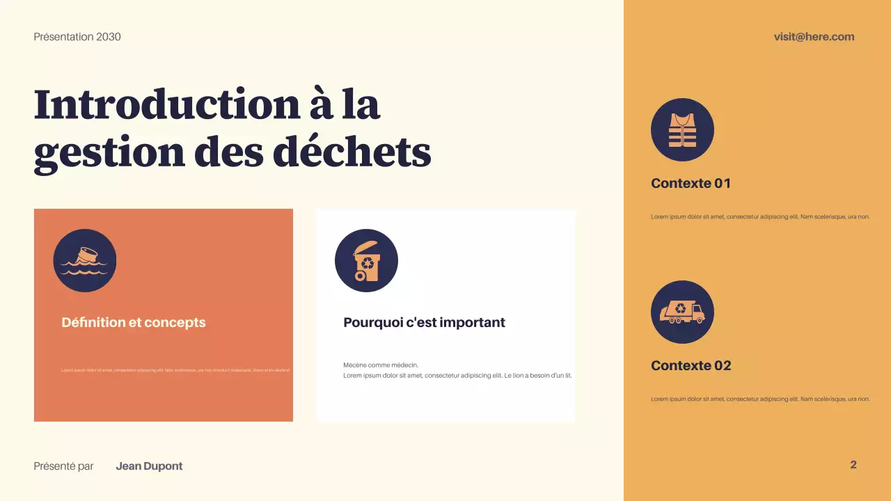 Présentation de la Marine moderne sur la durabilité