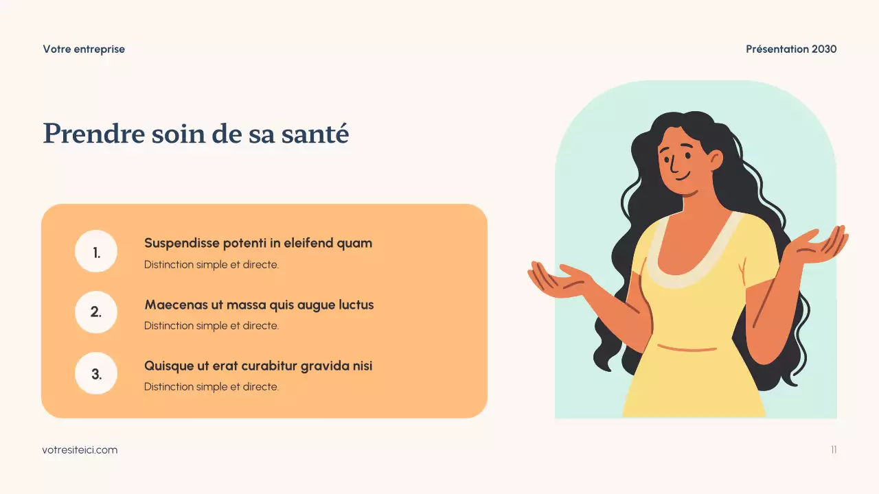 Présentation de la santé minimale de la Marine