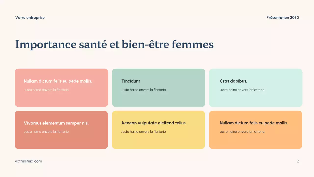 Présentation de la santé minimale de la Marine