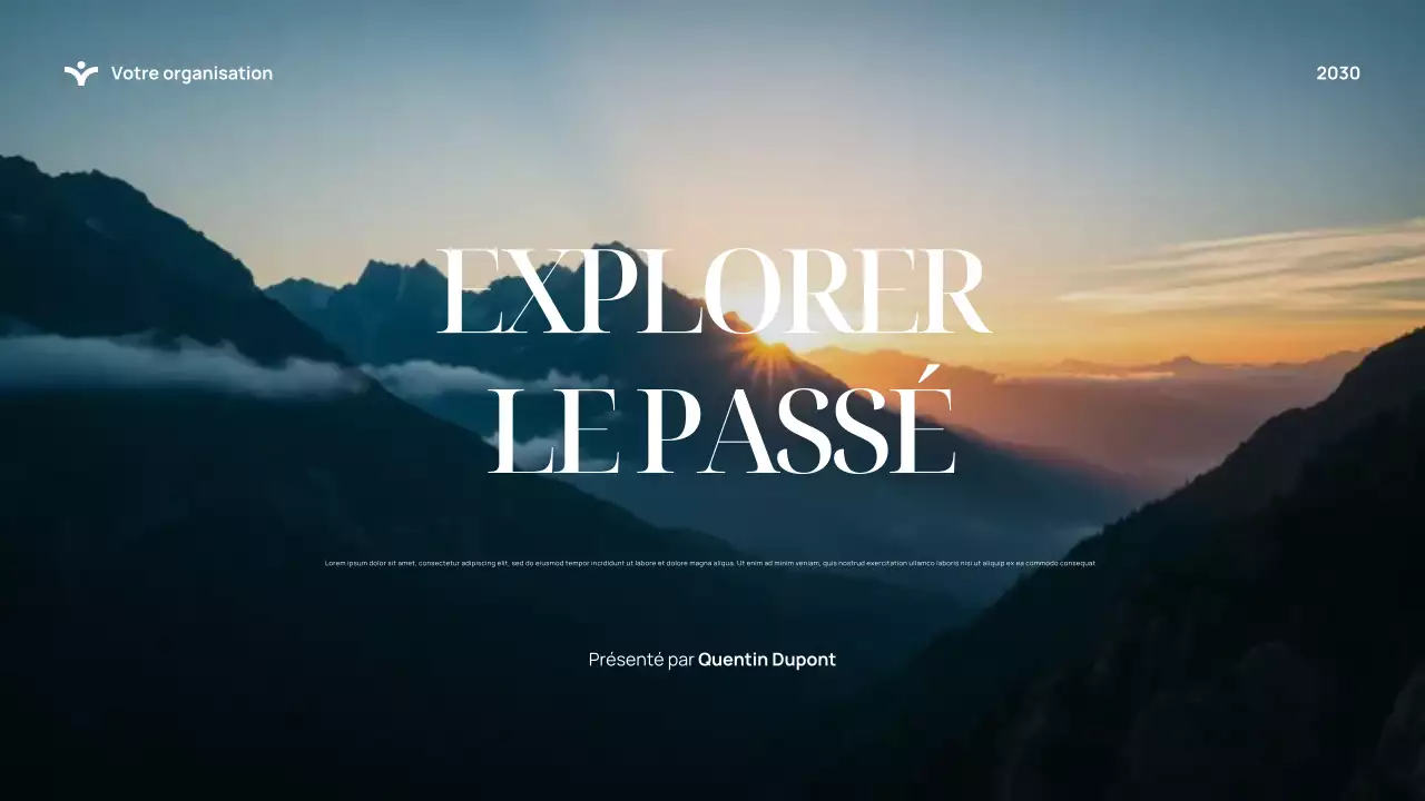 Présentation de l'histoire élégante bleue