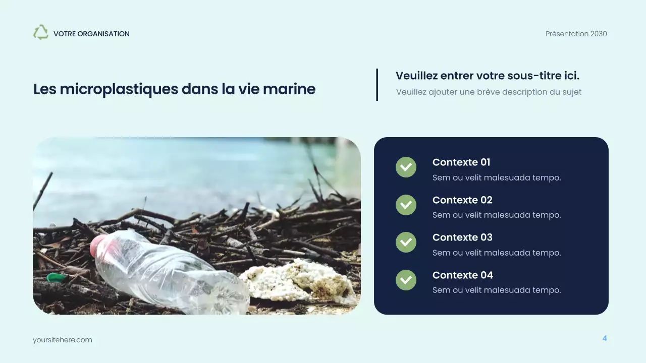 Présentation de la Marine moderne sur la durabilité