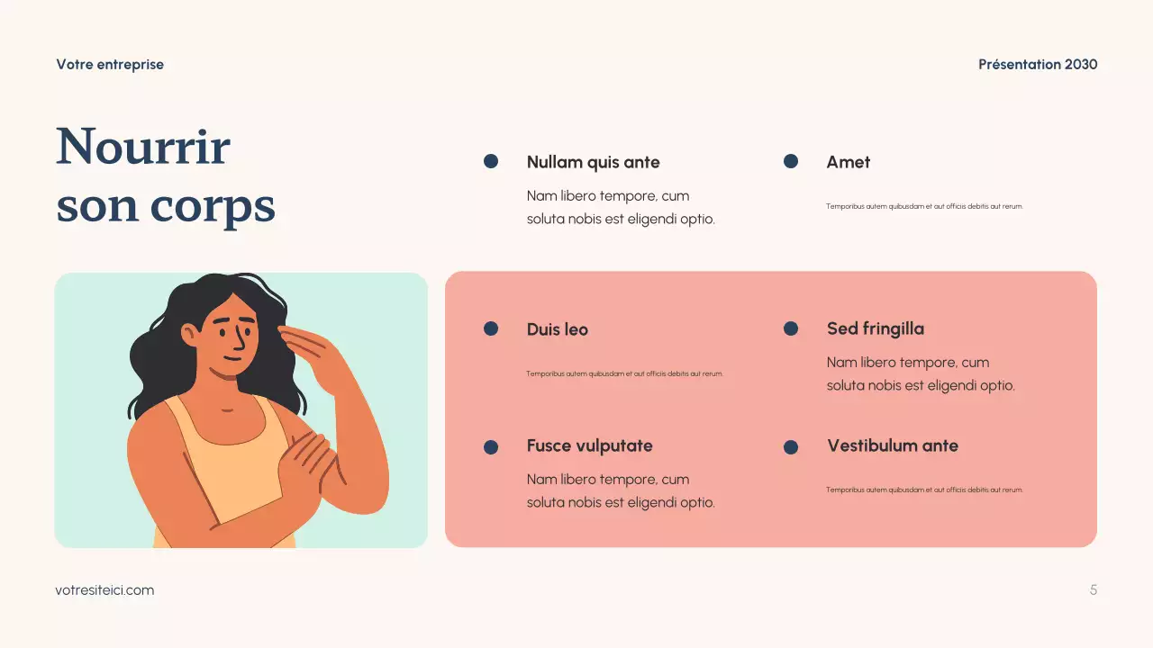 Présentation de la santé minimale de la Marine