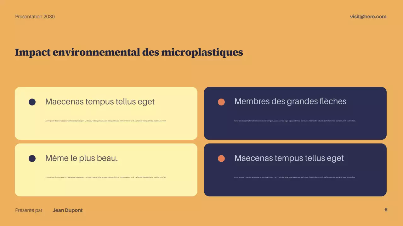 Présentation de la Marine moderne sur la durabilité