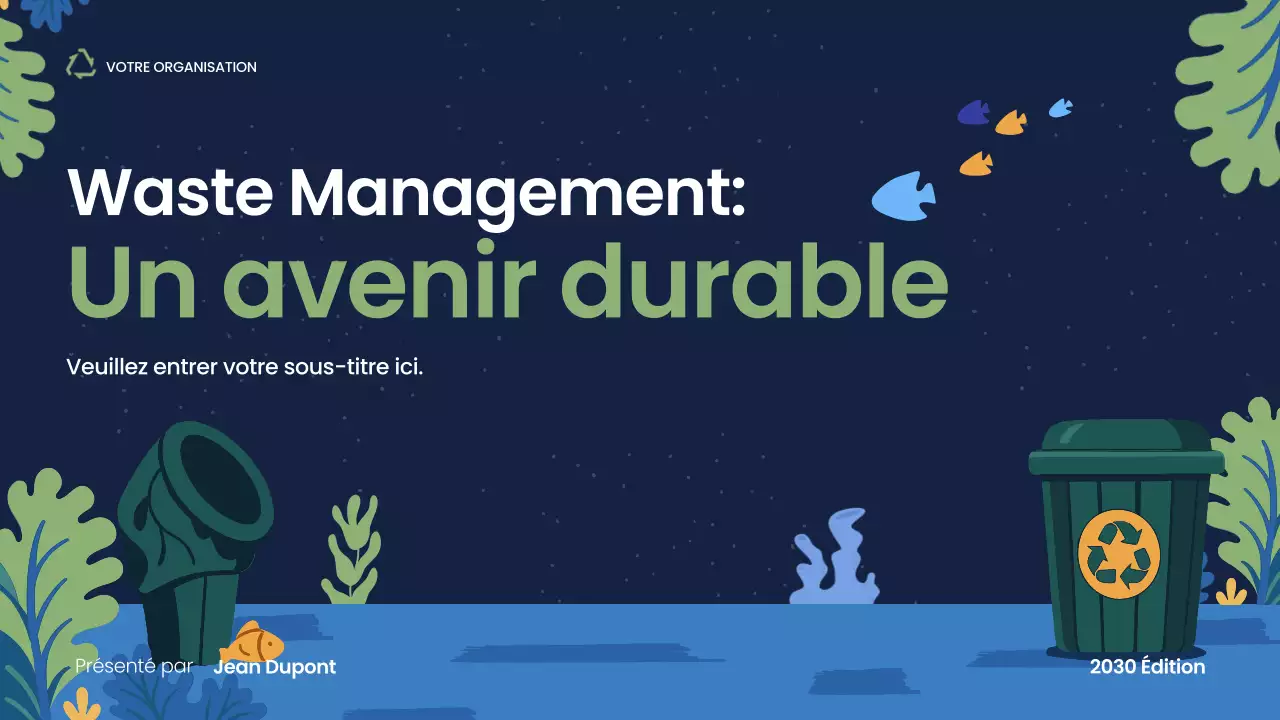 Présentation de la Marine moderne sur la durabilité