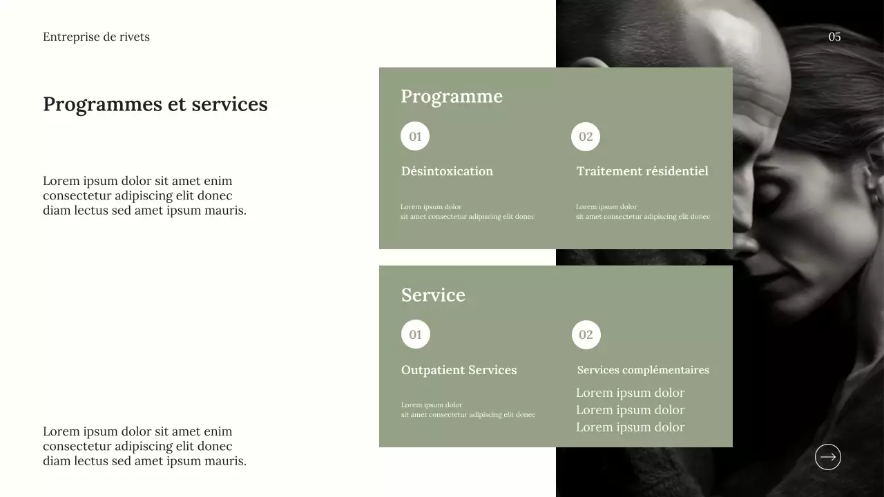 Publicité minimaliste grise pour le bien-être