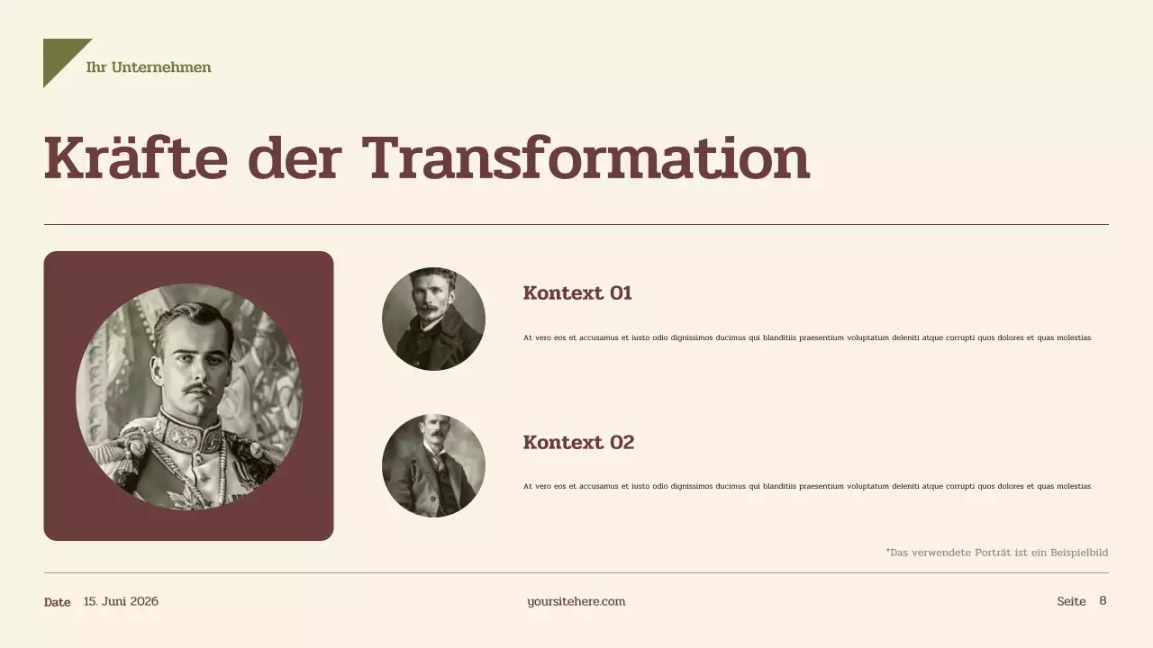 Beige Vintage Geschichte Präsentation