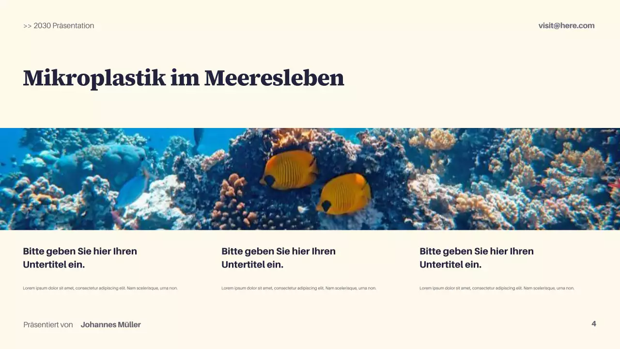 Präsentation zur modernen Nachhaltigkeit der Marine