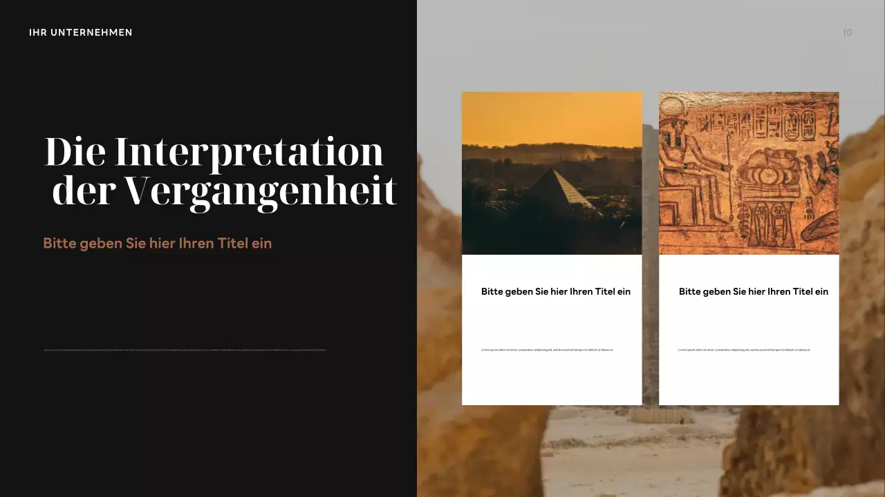 Braune Vintage-Geschichte Präsentation