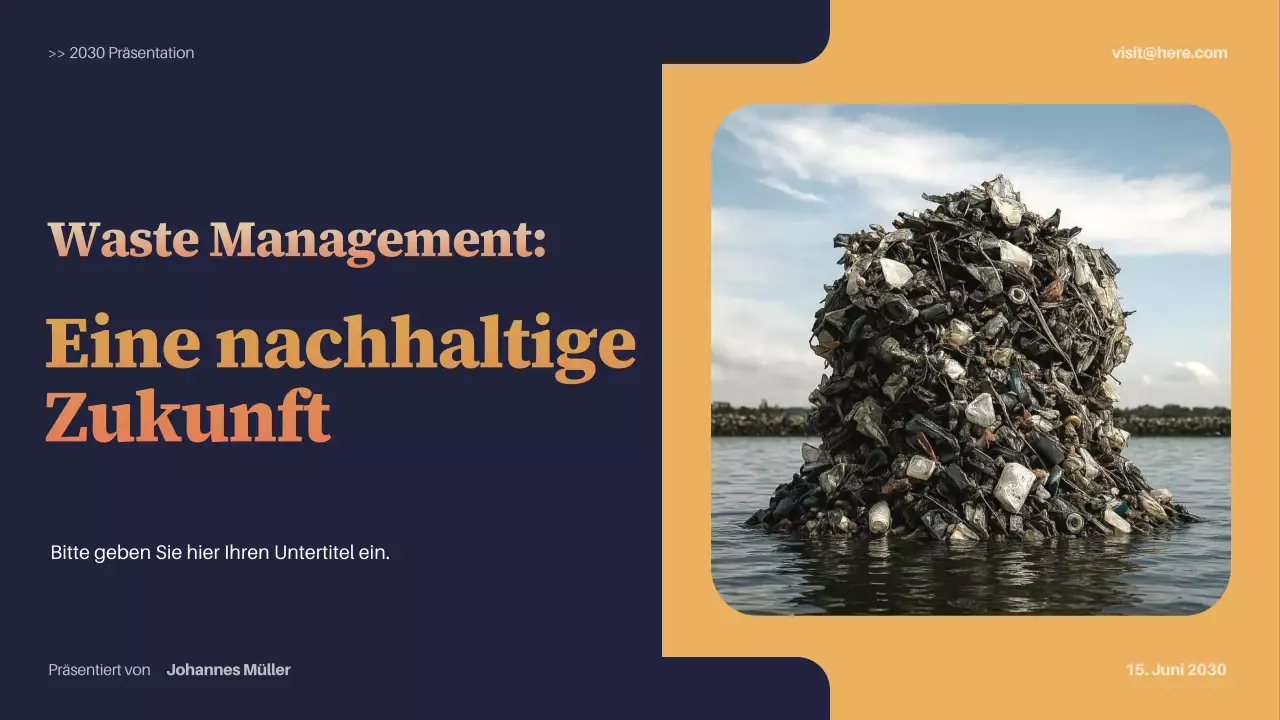 Präsentation zur modernen Nachhaltigkeit der Marine