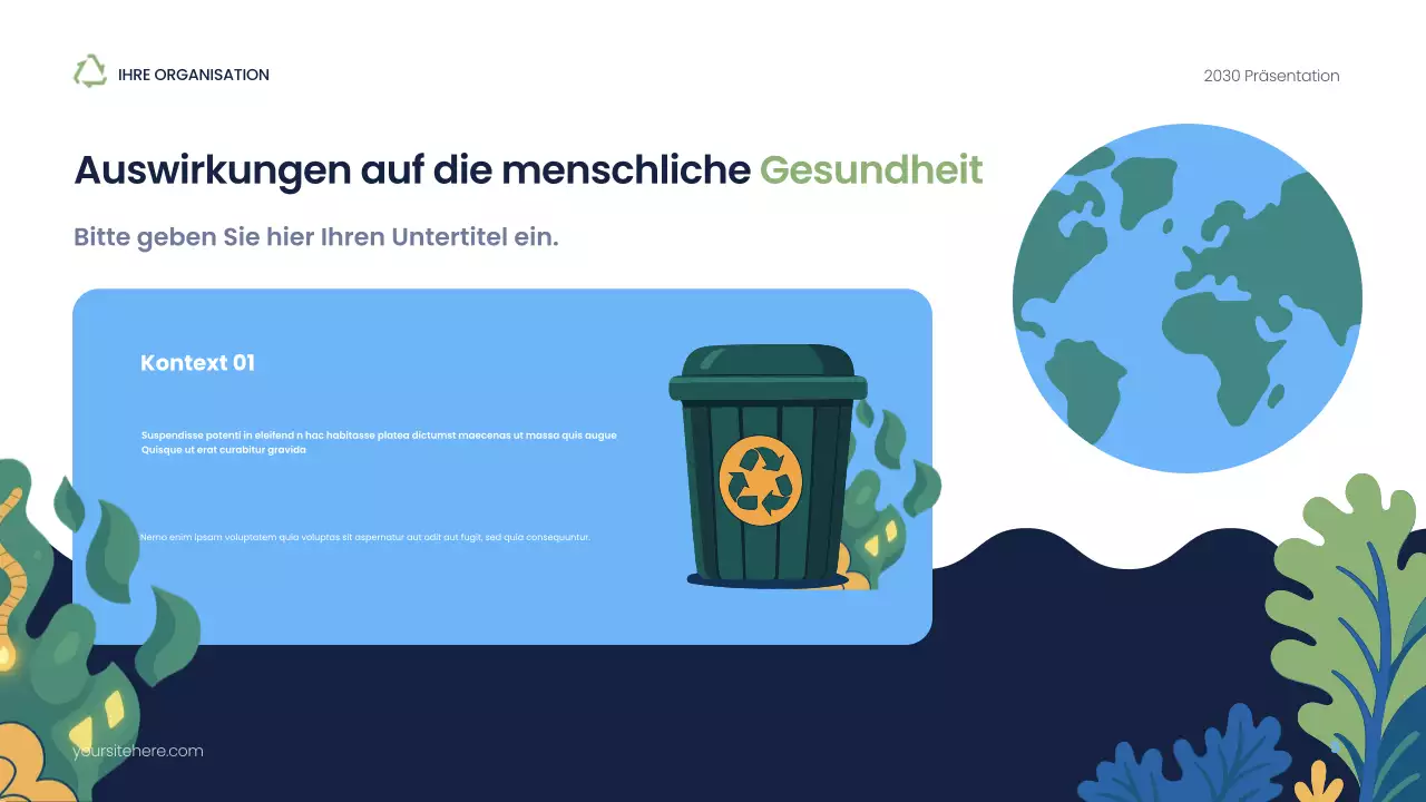 Präsentation zur modernen Nachhaltigkeit der Marine