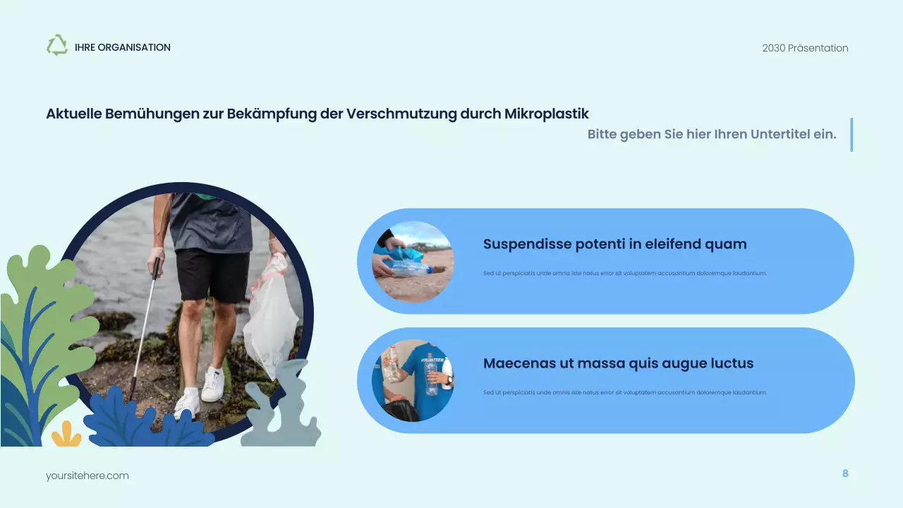 Präsentation zur modernen Nachhaltigkeit der Marine