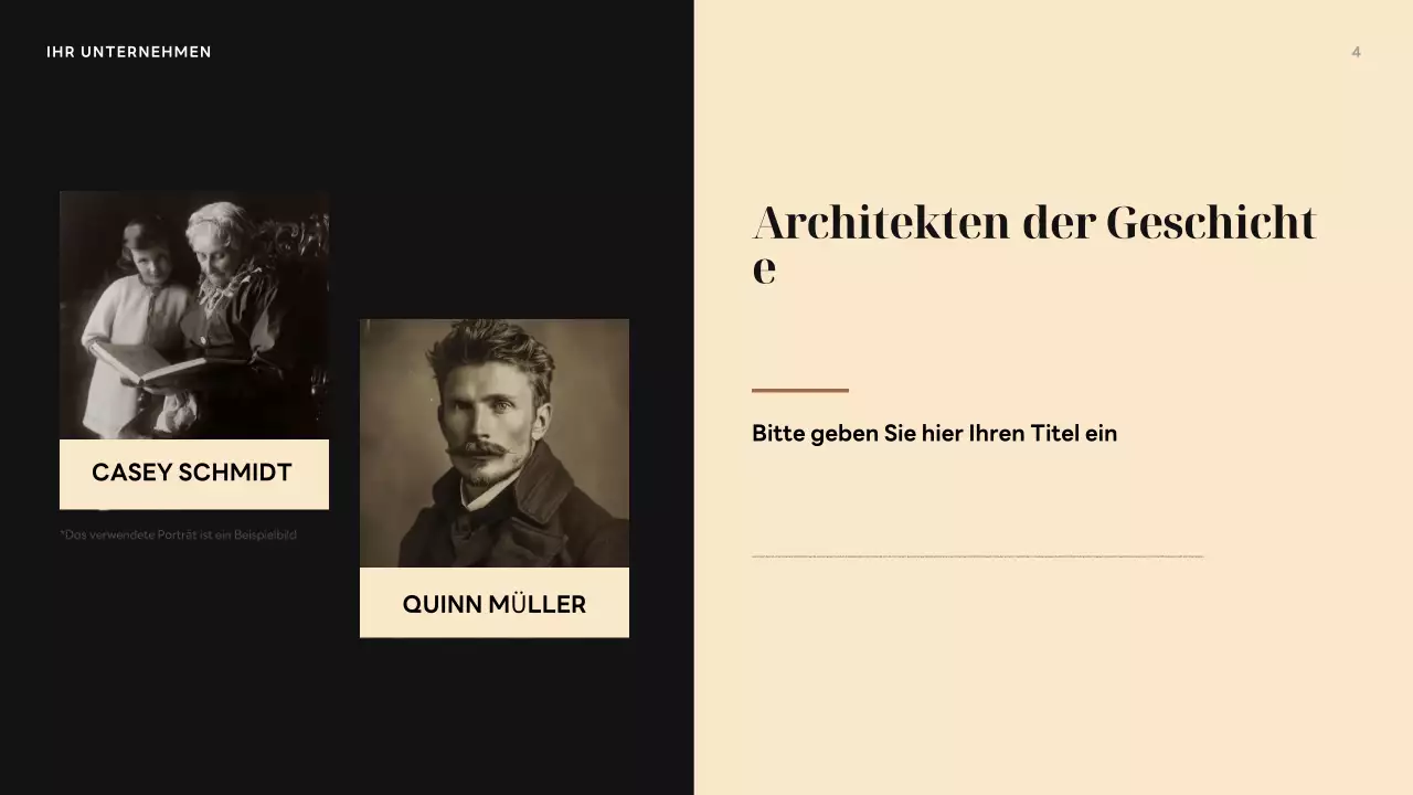 Braune Vintage-Geschichte Präsentation