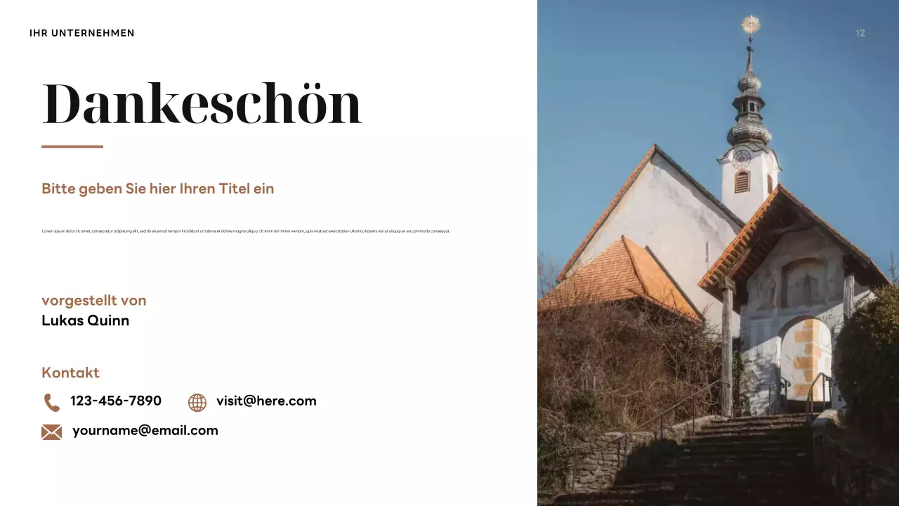 Braune Vintage-Geschichte Präsentation