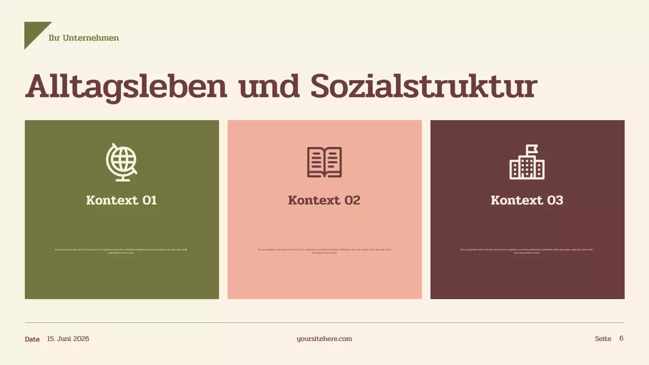 Beige Vintage Geschichte Präsentation