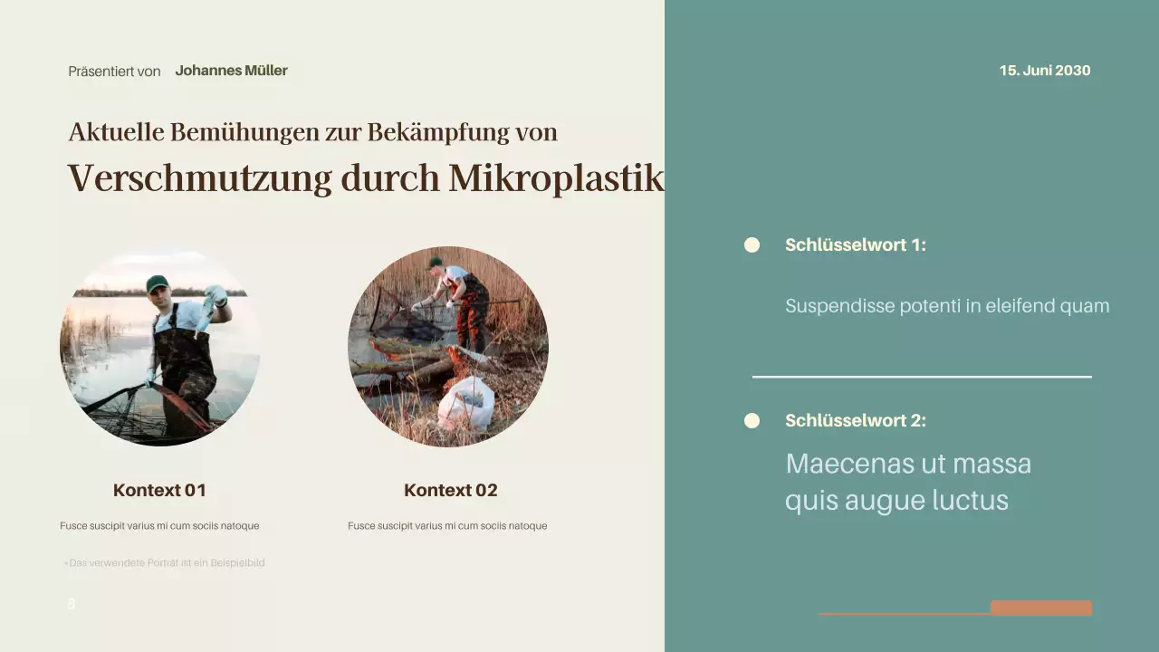 Vortragspräsentation zum Thema „Schwarze moderne Umwelt“